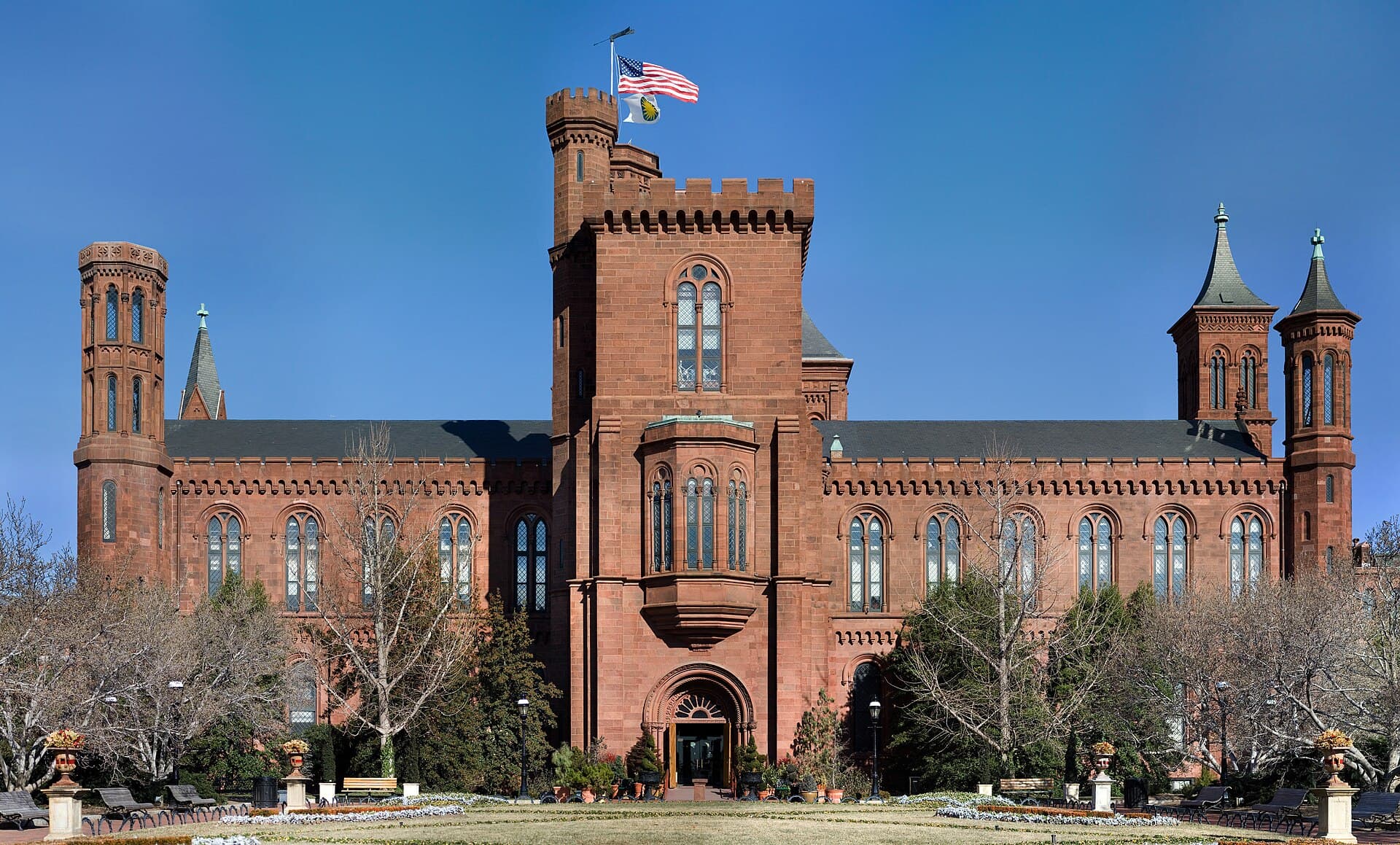 The Smithsonian Institution Building, known as the Castle